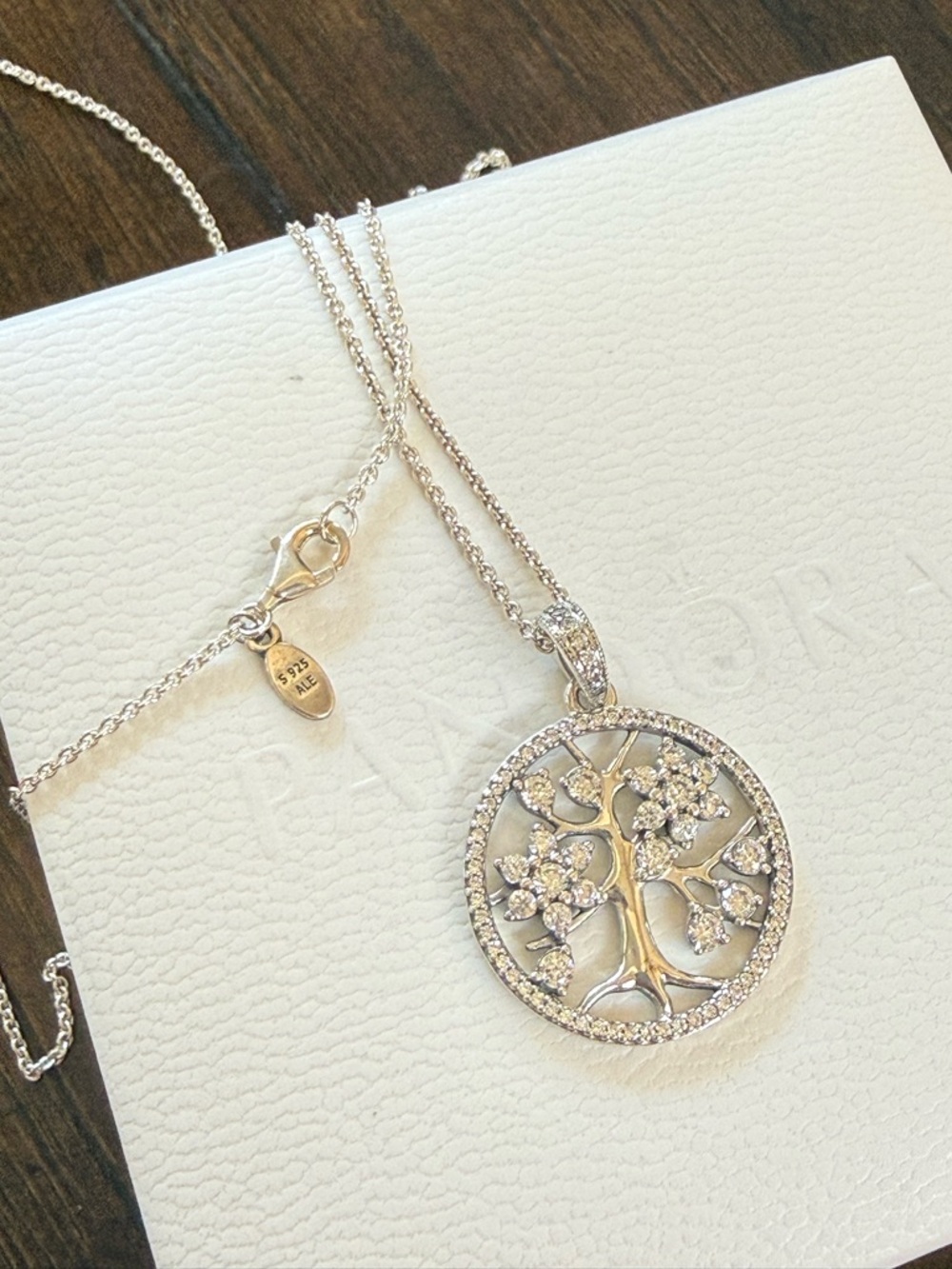 Pandora Tree of Life Sterling Silver Pendant Necklace - Picture 2 of 4